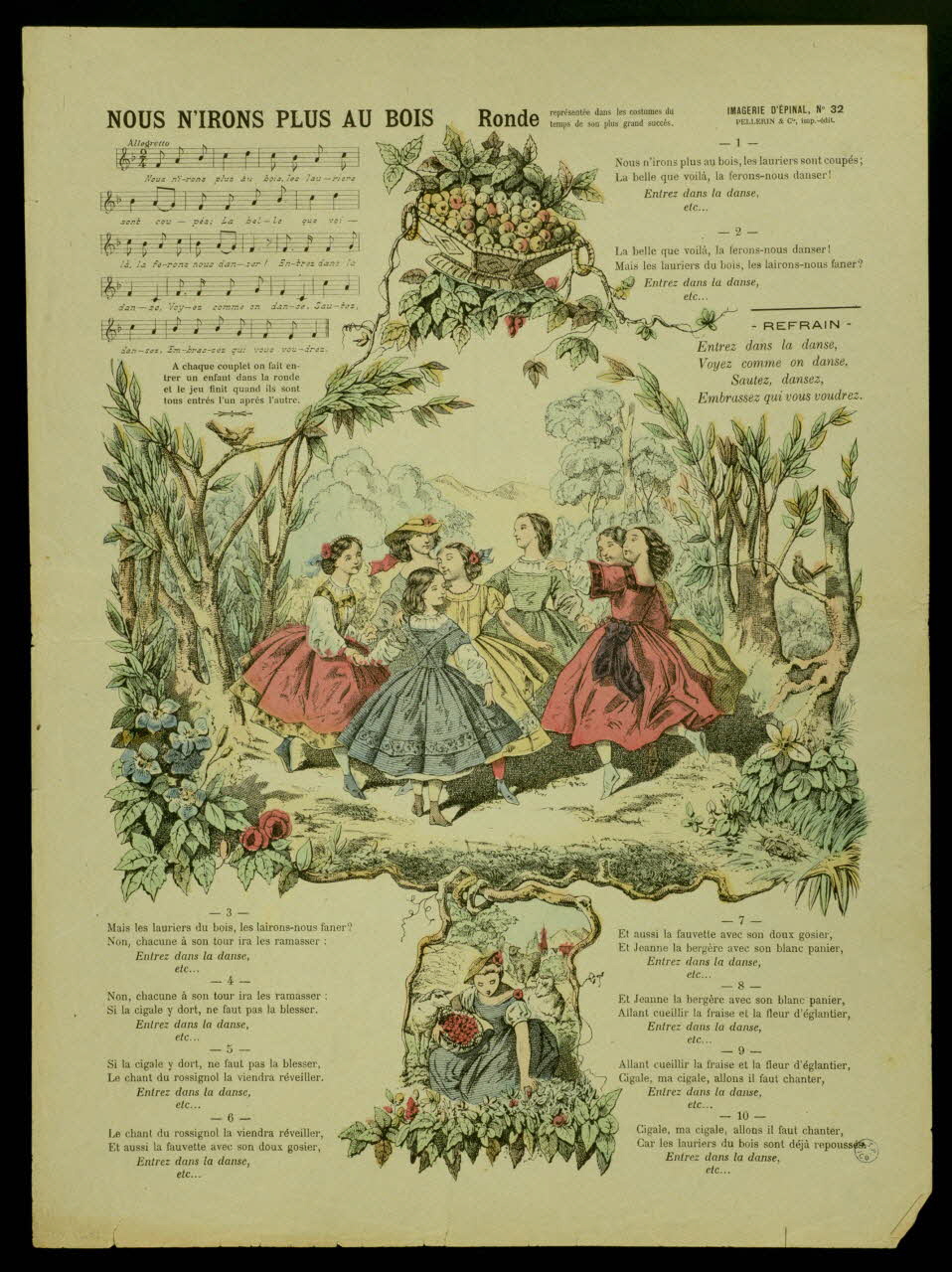 Pellerin estampe NOUS N'IRONS PLUS AU BOIS Lorraine, France 1890 1950.21.241 Photo