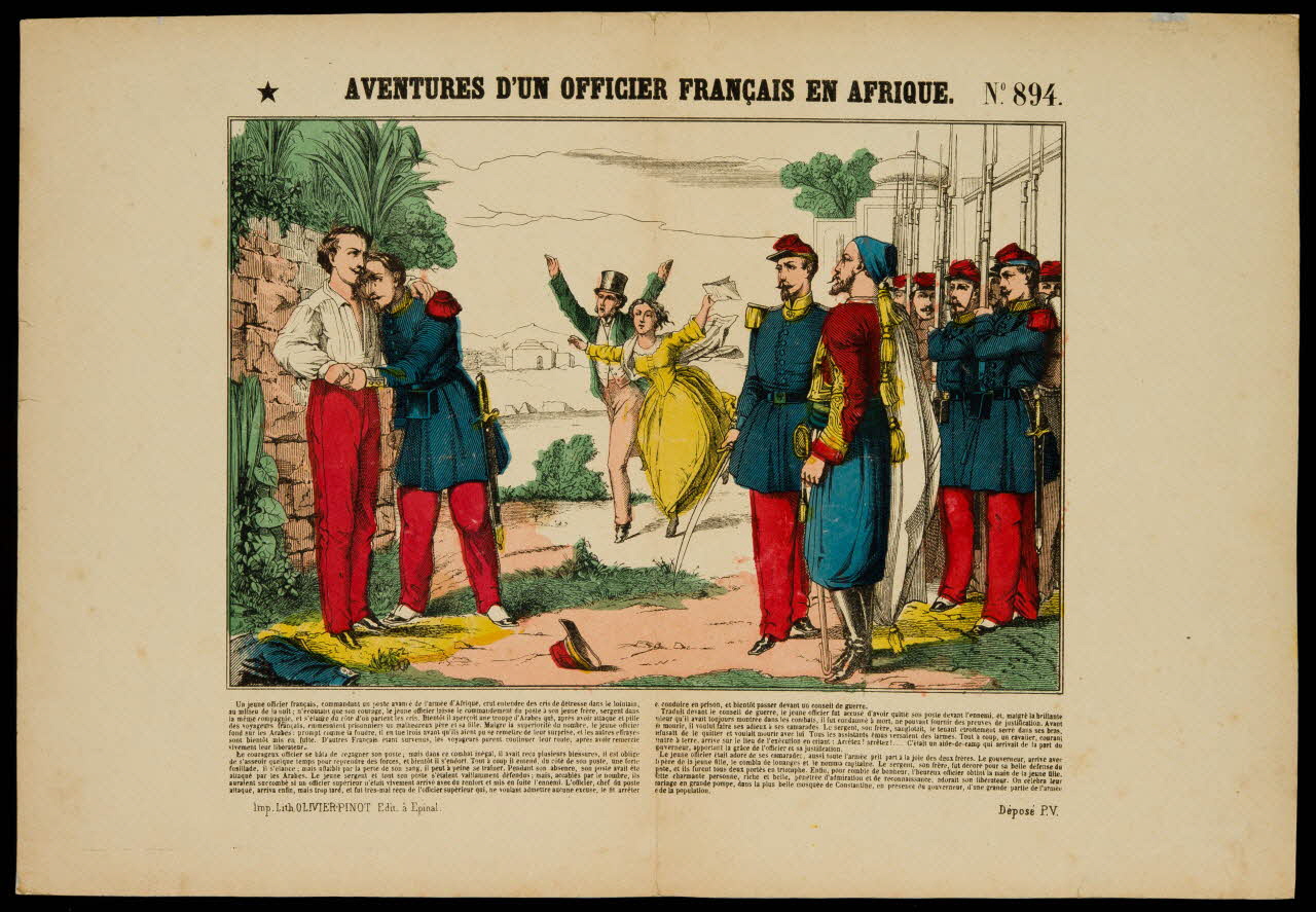 François-Charles Pinot estampe AVENTURES D'UN OFFICIER FRANCAIS EN AFRIQUE. Lorraine, France 1872-1874 1950.21.261 Photo