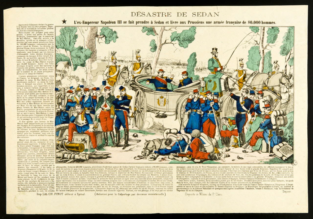 François-Charles Pinot estampe DESASTRE DE SEDAN Lorraine, France 1872-1874 1950.21.262 Photo