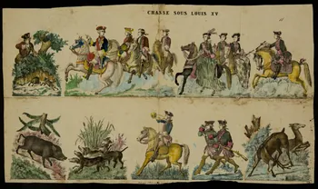 Charles Nicolas Gangel à compartiments (3) CHASSE SOUS LOUIS XV. Lorraine, France 1852-1858 1950.21.264 Photo