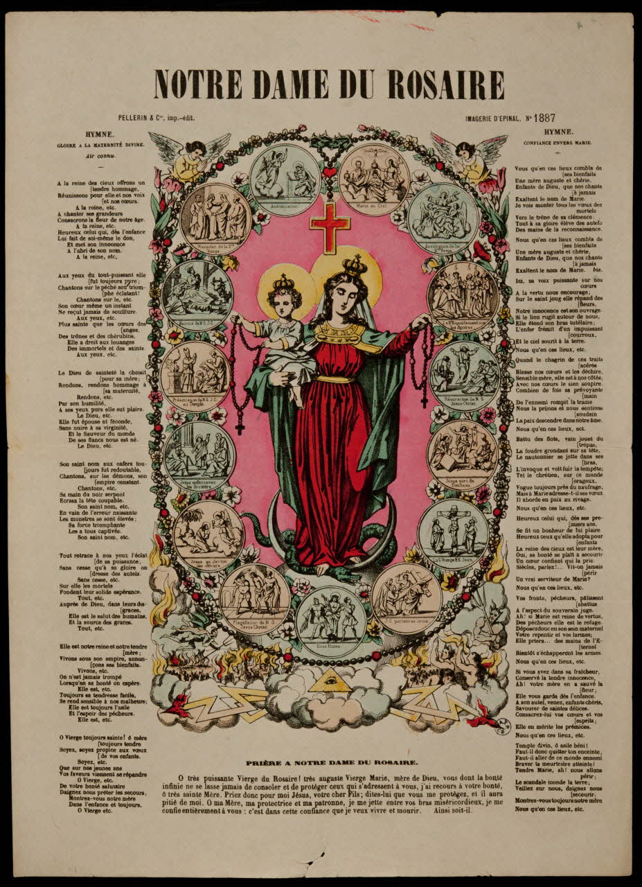 Pellerin estampe NOTRE DAME DU ROSAIRE Lorraine, France 1890 1950.21.272 Photo