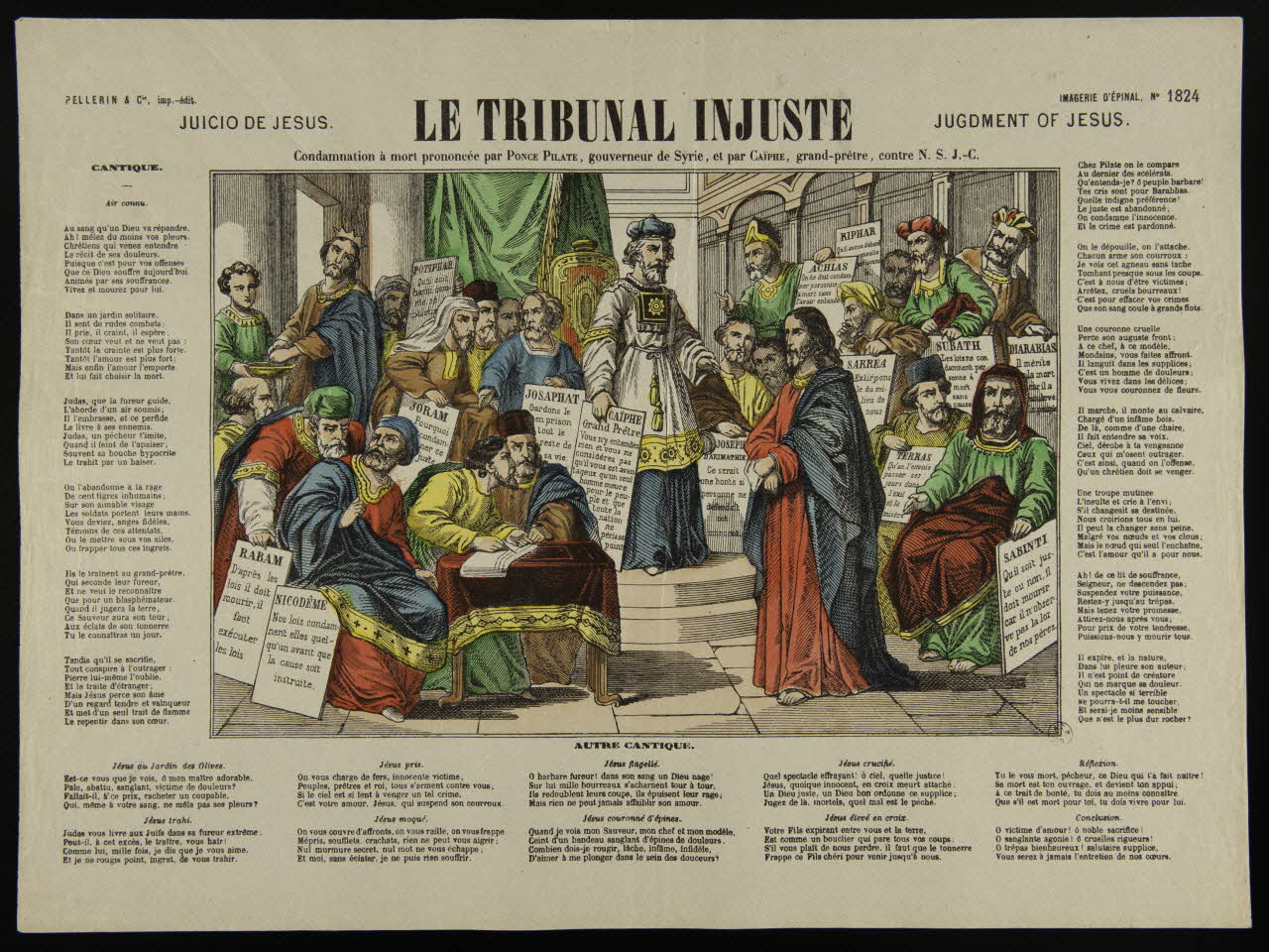 Pellerin estampe LE TRIBUNAL INJUSTE Lorraine, France 1890 1950.21.276 Photo