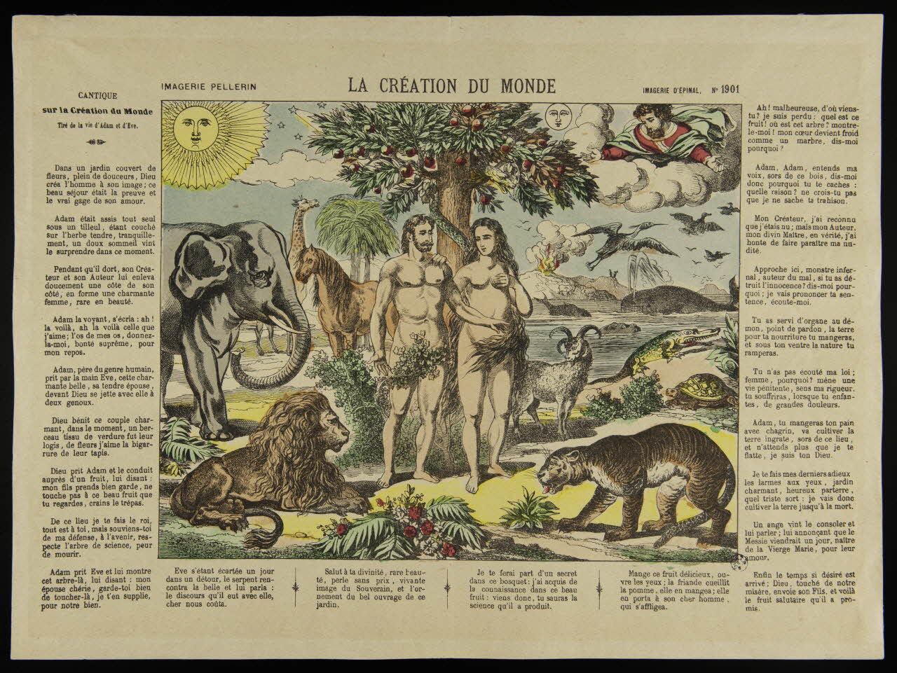 Pellerin estampe LA CREATION DU MONDE Lorraine, France 1895-1905 1950.21.280 Photo