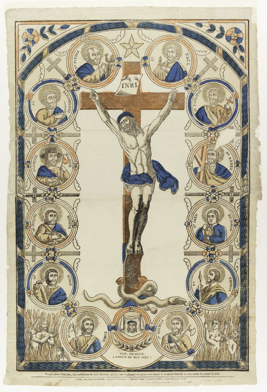 Alphonse Picard imagerie ancienne VOIS, PECHEUR,  L'AMOUR DE TON DIEU! Normandie, France 1831-1835 1950.21.3 Photo