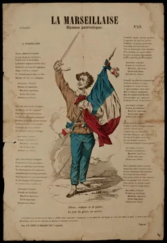 Pinot et Sagaire estampe LA MARSEILLAISE Lorraine, France 1860-1872 1950.21.329 Photo