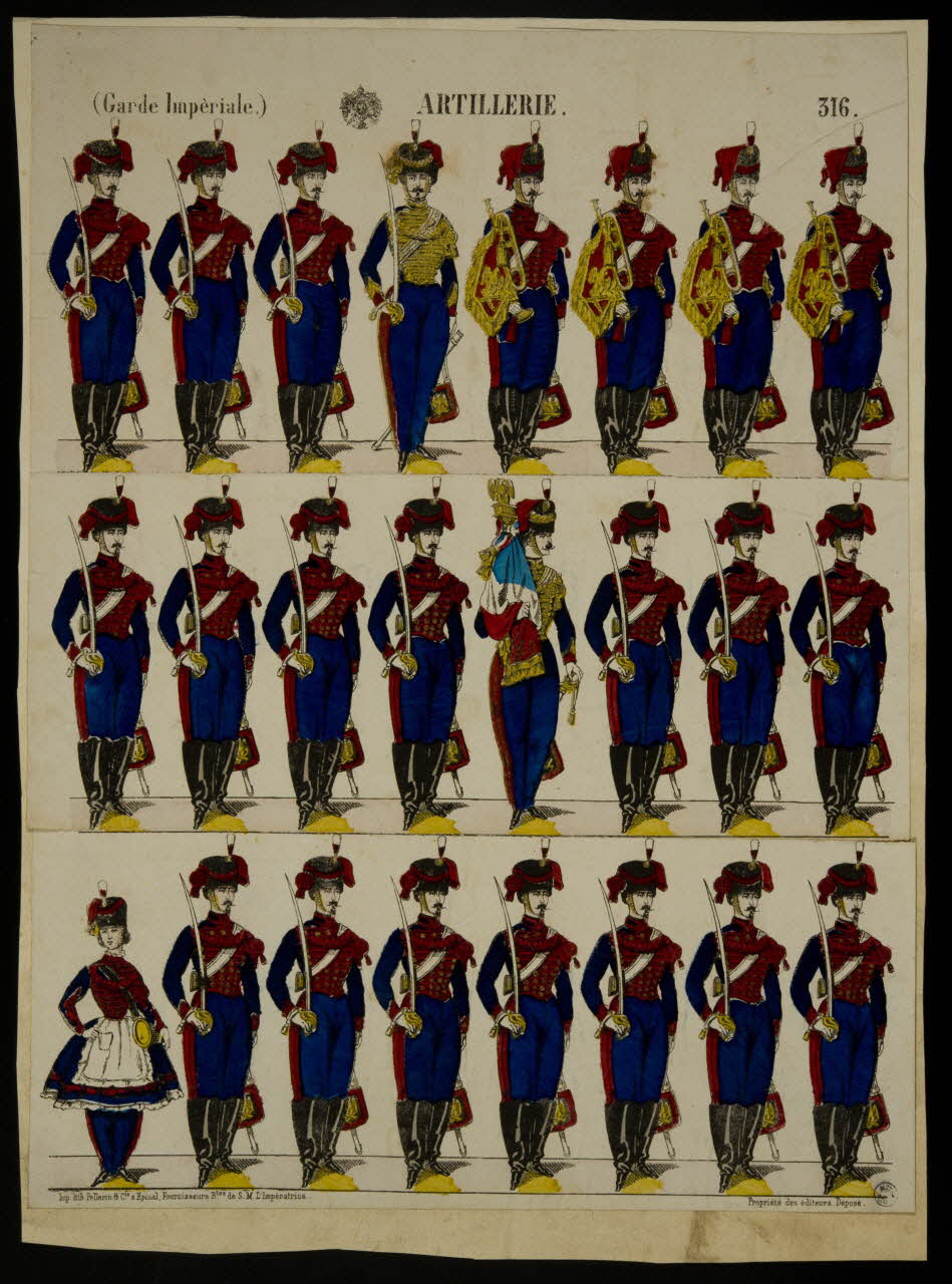 Pellerin à registres (3) ARTILLERIE. Lorraine, France 1866-1870 1950.21.33 Photo
