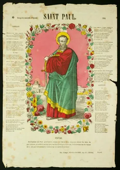 Pinot et Sagaire estampe SAINT PAUL. Lorraine, France 1860-1872 1950.21.340  Photo