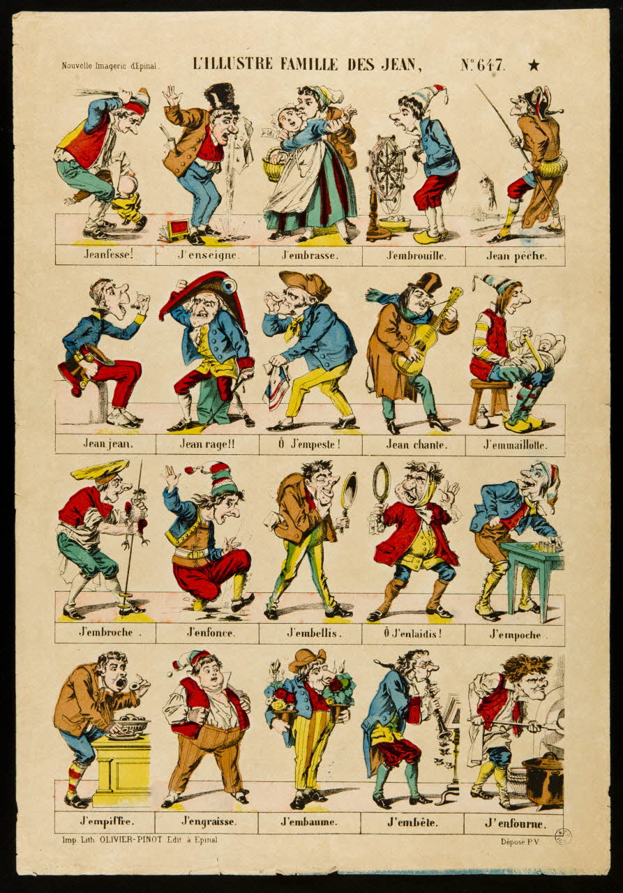 Olivier-Pinot à compartiments : 5x4 L'ILLUSTRE FAMILLE DES JEAN Lorraine, France 1875-1888 1950.21.351 Photo