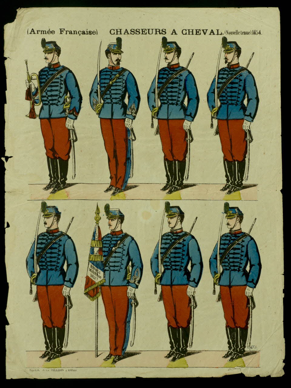 Pellerin à registres (2) CHASSEURS A CHEVAL. Lorraine, France 1880-1887 1950.21.376 Photo