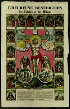 Charles Nicolas Gangel estampe L'HEUREUSE BENEDICTION  Des Familles et des Maisons Lorraine, France 1852-1858 1950.21.397 Photo