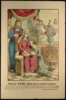 Pellerin estampe SAINTE ANNE, MERE DE LA SAINTE VIERGE. Lorraine, France 1837 1950.21.415 Photo