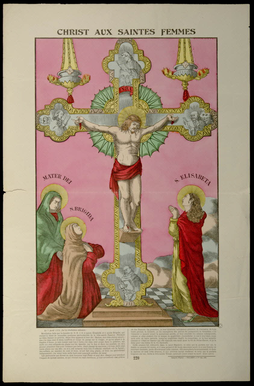Pellerin estampe CHRIST AUX SAINTES FEMMES Lorraine, France 1837 1950.21.448 Photo