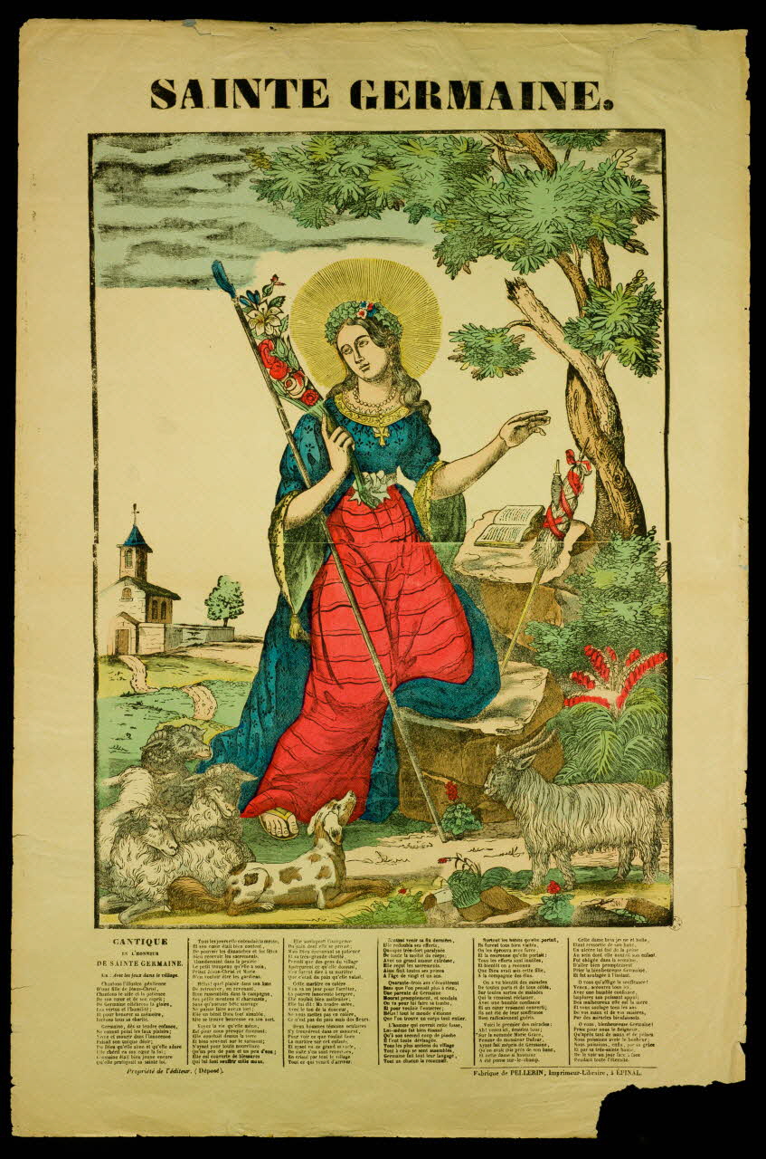 Pellerin estampe SAINTE GERMAINE. Lorraine, France 1837 1950.21.466 Photo