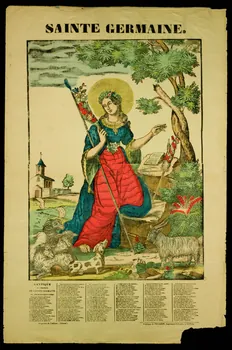 Pellerin estampe SAINTE GERMAINE. Lorraine, France 1837 1950.21.466 Photo