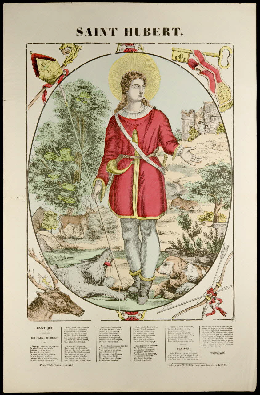 François Georgin ; Pellerin estampe SAINT HUBERT. Lorraine, France 1837 1950.21.468 Photo