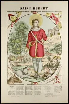 François Georgin ; Pellerin estampe SAINT HUBERT. Lorraine, France 1837 1950.21.468 Photo