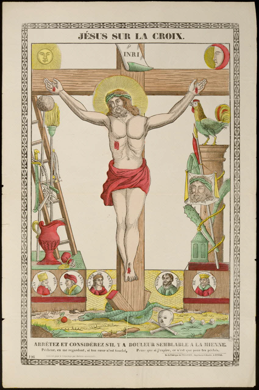 estampe JESUS SUR LA CROIX. 1950.21.480 Photo