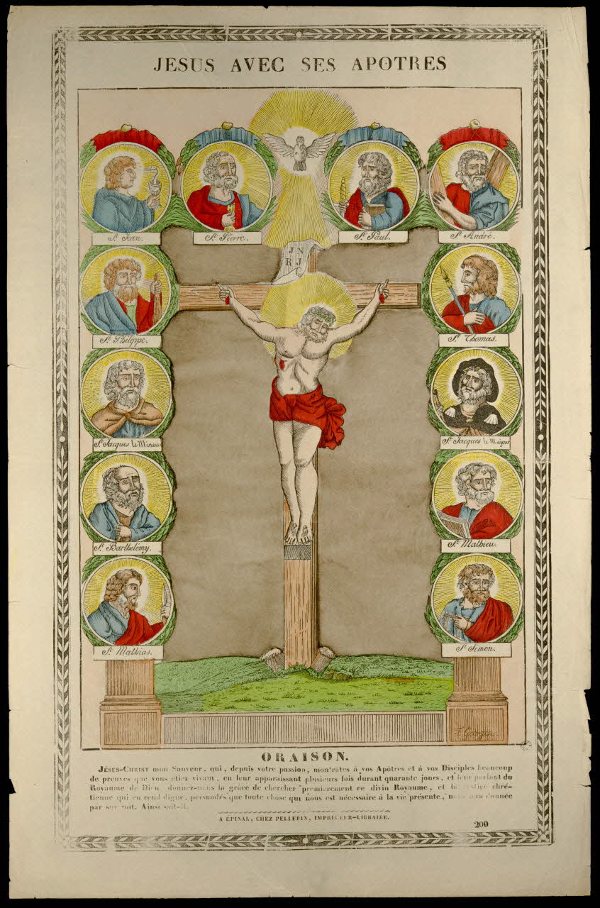 estampe JESUS AVEC SES APOTRES 1950.21.484 Photo