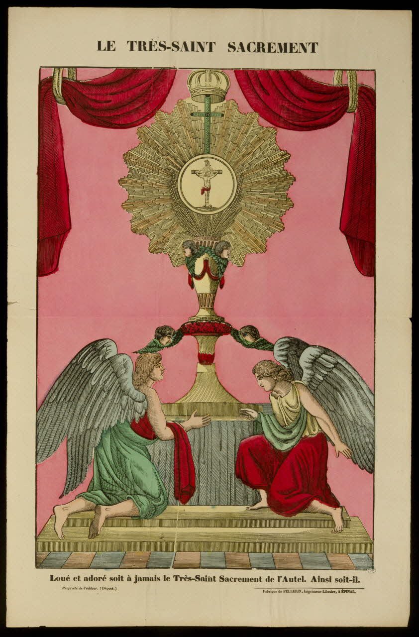Pellerin estampe LE TRES-SAINT SACREMENT Lorraine, France 1837 1950.21.485 Photo