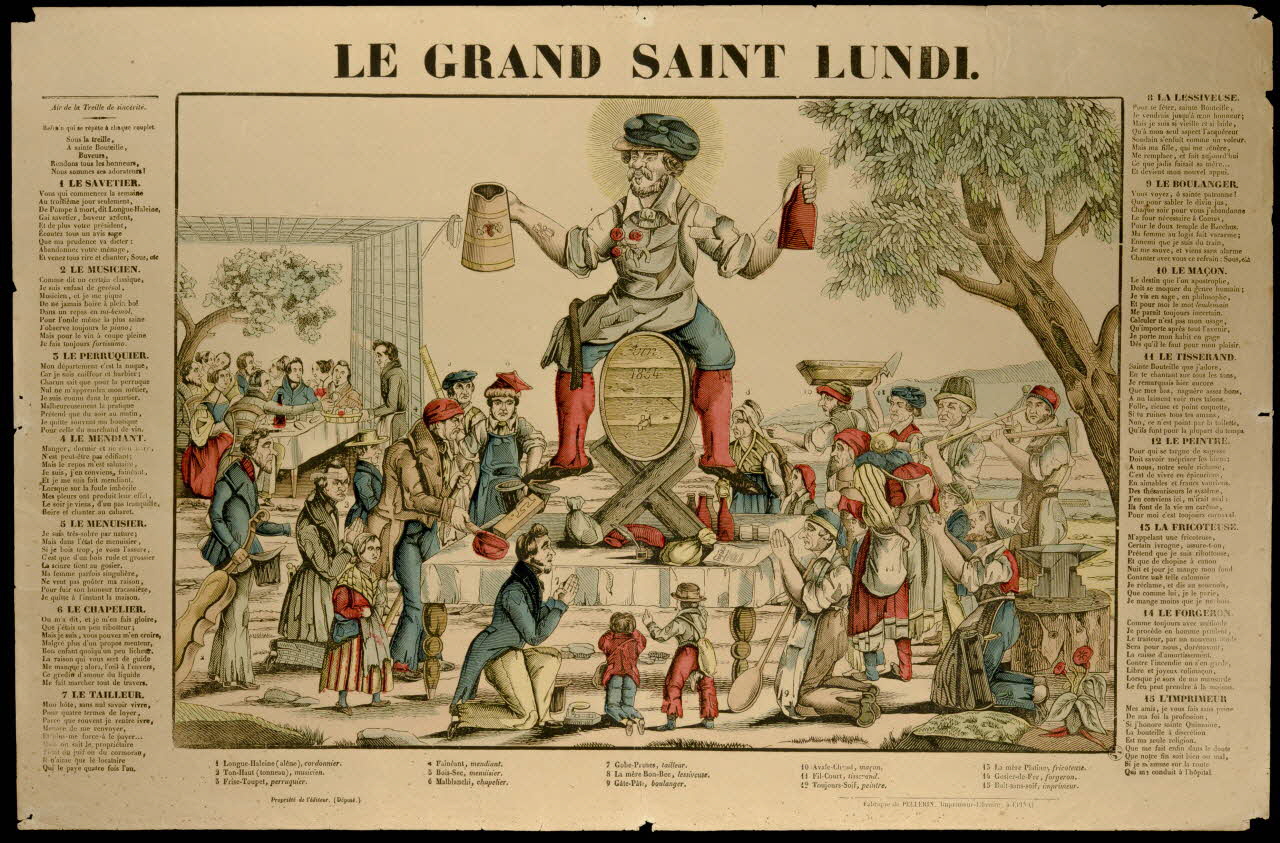 Pellerin estampe LE GRAND SAINT LUNDI. Lorraine, France 1837 1950.21.488 Photo