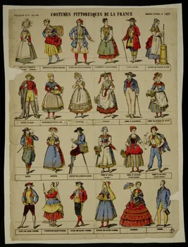 Pellerin estampe (à registres : 4) COSTUMES PITTORESQUES DE LA FRANCE Lorraine, France 1890 1950.21.509 Photo
