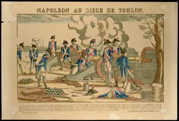 François Georgin ; Pellerin estampe NAPOLEON AU SIEGE DE TOULON. Lorraine, France 1837 1950.21.572 Photo