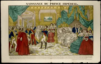 Pellerin estampe NAISSANCE DU PRINCE IMPERIAL. Lorraine, France 1856 1950.21.580 Photo