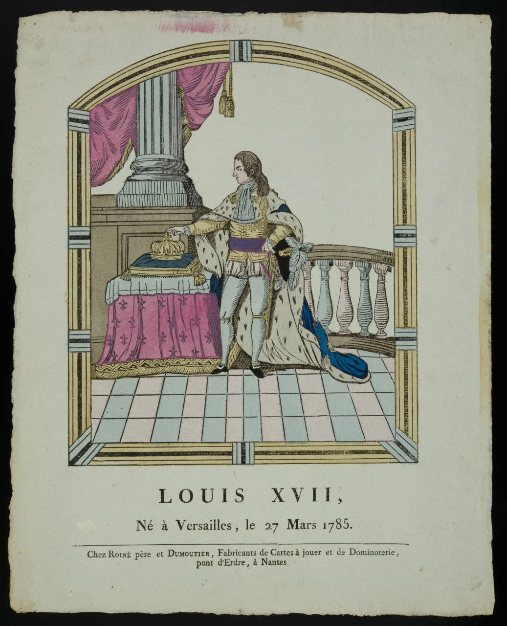 imagerie ancienne LOUIS XVII,  Né à Versailles, le 27 Mars 1785. 1950.21.597 Photo