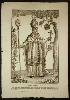 imagerie ancienne SAINT AUGUSTIN. 1950.21.658 Photo