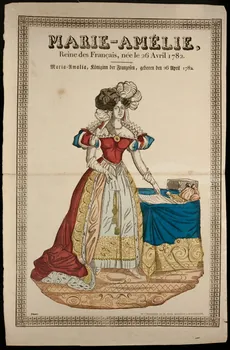 imagerie ancienne MARIE-AMELIE  Reine des Français, née le 26 Avril 1782. 1950.21.673  Photo