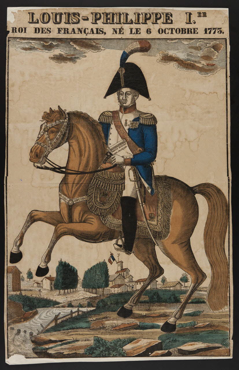 imagerie ancienne LOUIS-PHILIPPE IER.  ROI DES FRANCAIS, NE LE 6 OCTOBRE 1773. 1950.21.679  Photo