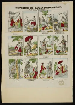 Pellerin imagerie ancienne HISTOIRE DE ROBINSON-CRUSOE. Lorraine, France 1841 1950.21.699 Photo