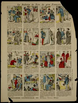 Pellerin imagerie ancienne Le Bulletin de Vote du père François Lorraine, France 1870 1950.21.700 Photo
