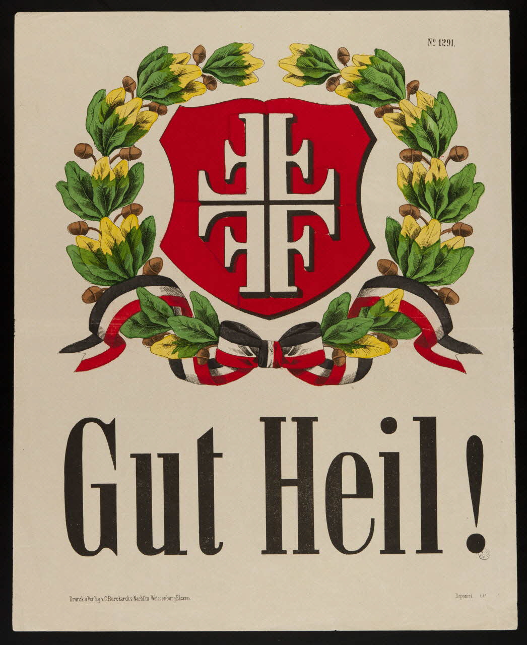 blason Gut Heil ! Alsace, France 1880-1888 1950.21.71 Photo