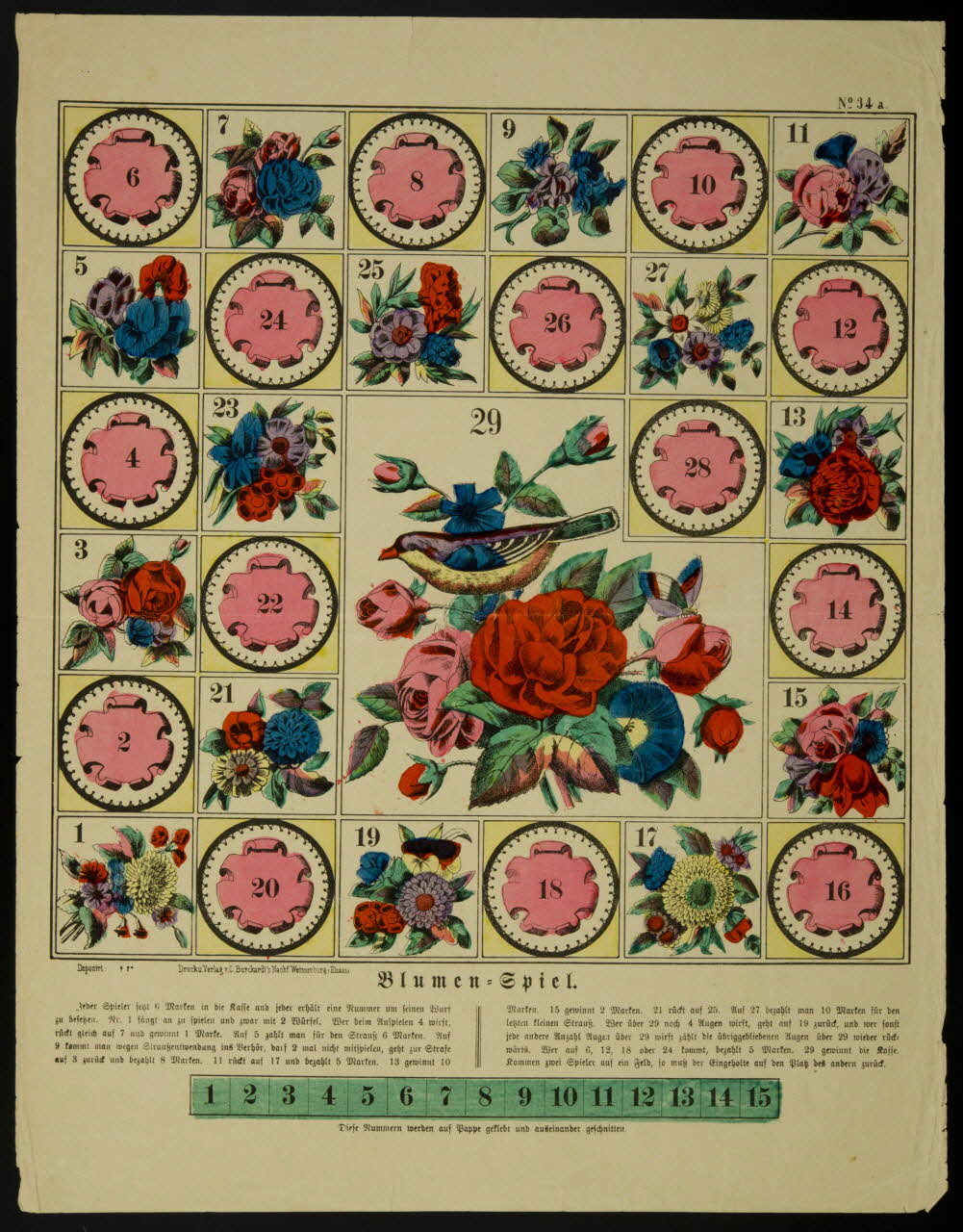 imagerie ancienne Blumen : Spiel 1950.21.719 Photo
