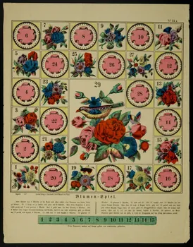 imagerie ancienne Blumen : Spiel 1950.21.719 Photo