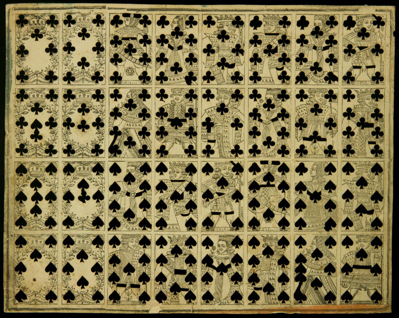estampe Planche de carte à jouer 1950.21.724  Photo