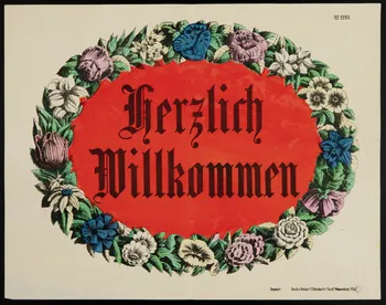 estampe Herzlich  Willkommen Alsace, France 1880-1888 1950.21.65 Photo