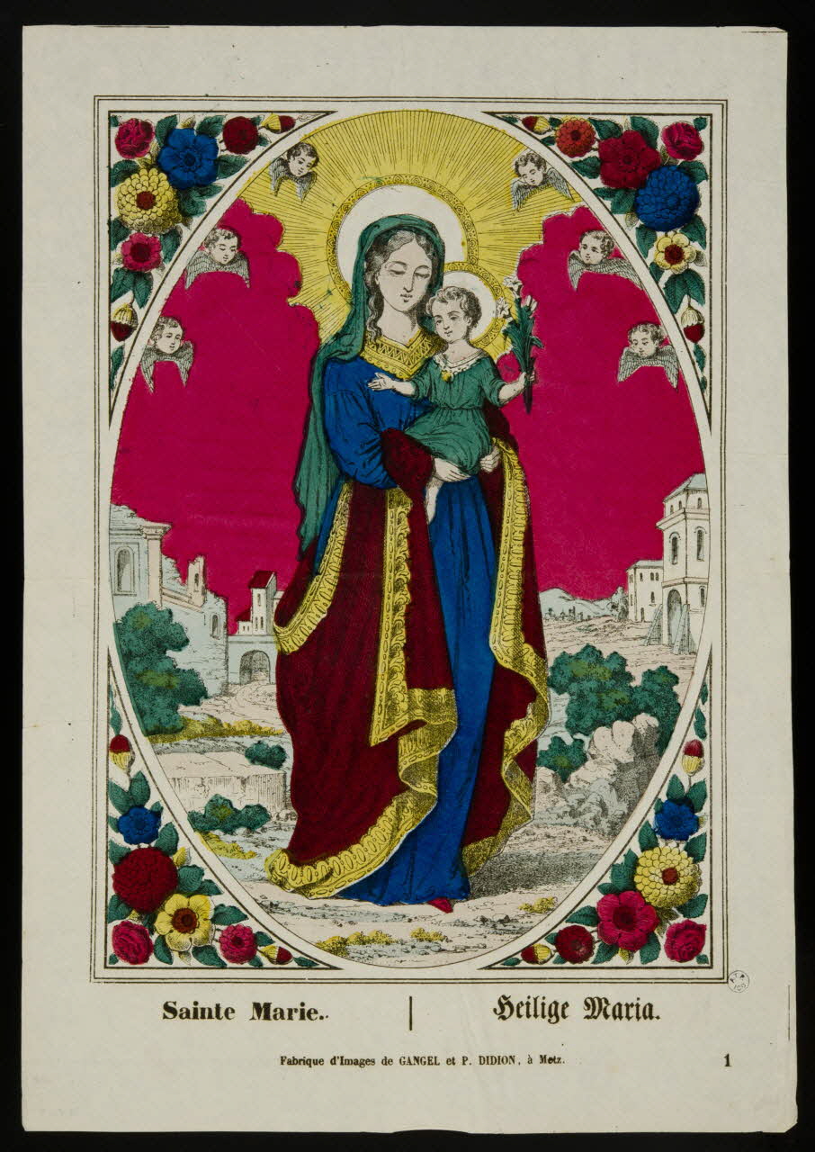 Gangel et Didion estampe Sainte Marie. Metz 1858-1868 1950.21.96 Photo