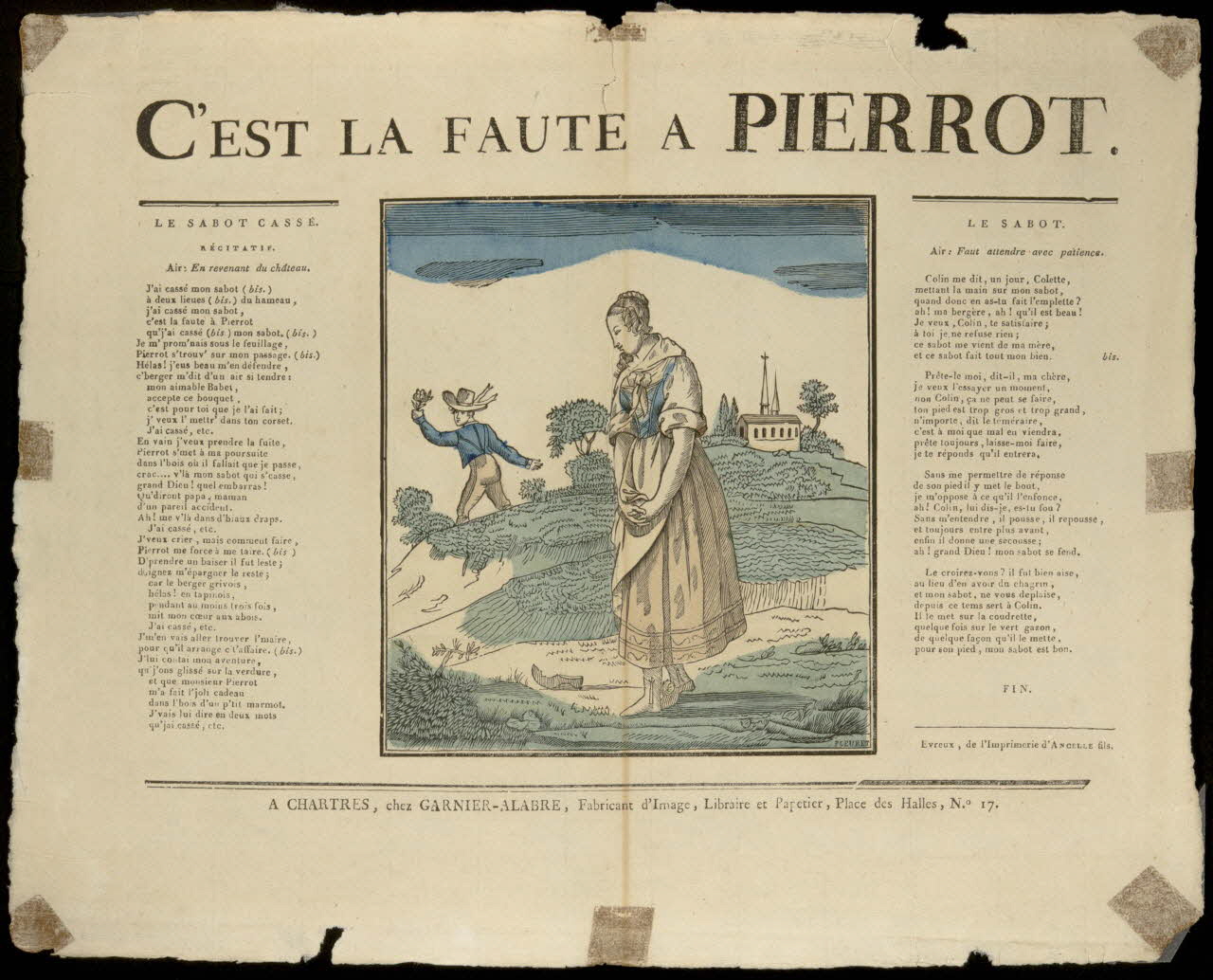 estampe C'EST LA FAUTE A PIERROT. 1950.22.1 Photo