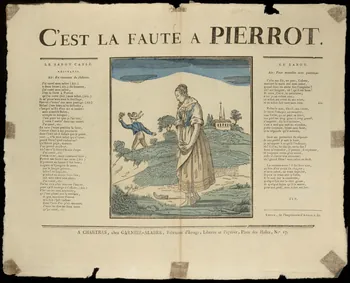 estampe C'EST LA FAUTE A PIERROT. 1950.22.1 Photo