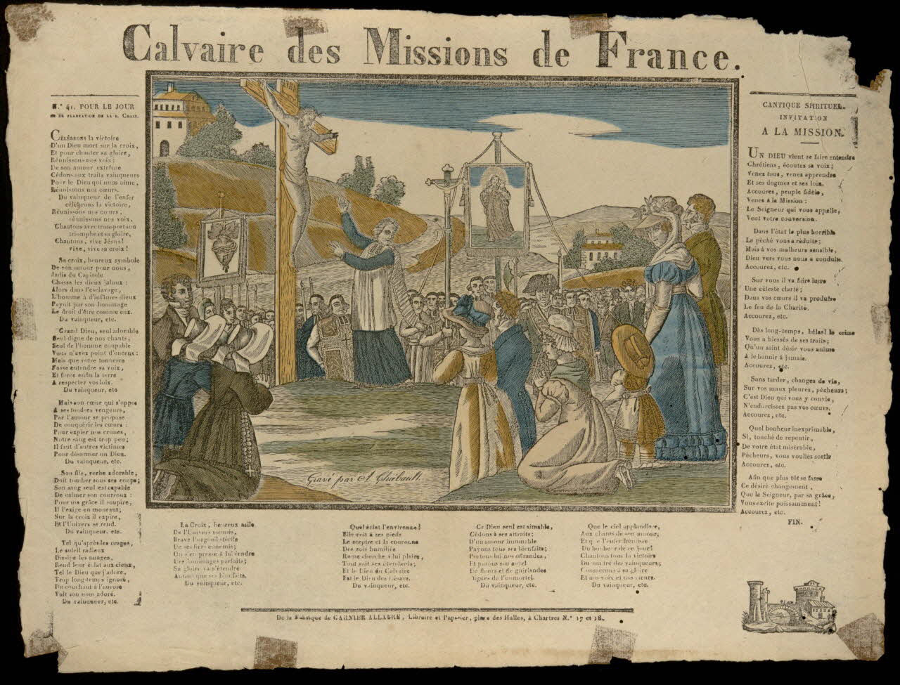 estampe Calvaire des Missions de France. 1950.22.6 Photo