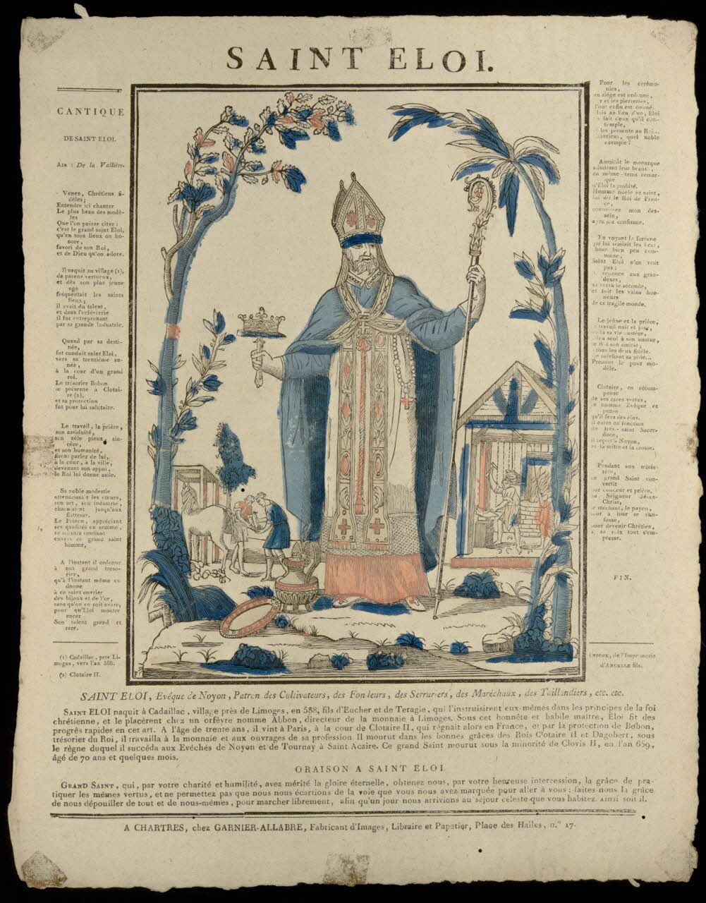 estampe SAINT ELOI. 1950.22.7 Photo
