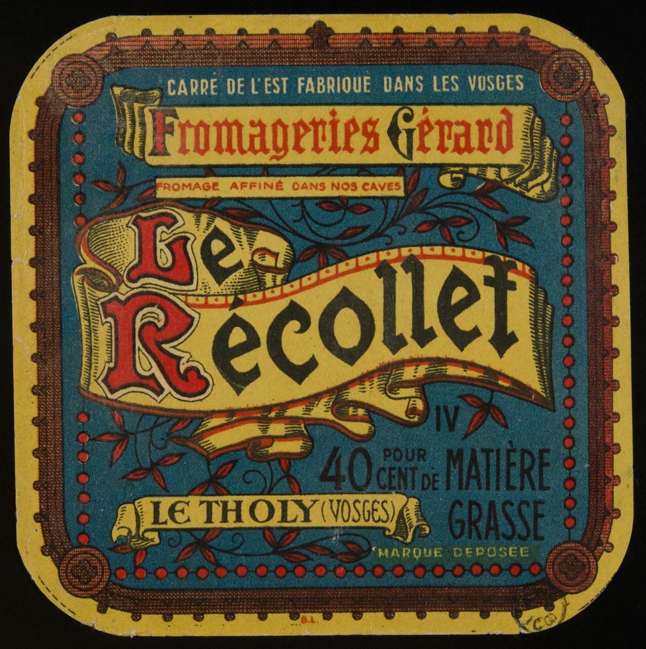 estampe Fromageries Gérard  Le  Récollet  LE THOLY (VOSGES) 1950.36.11 Photo