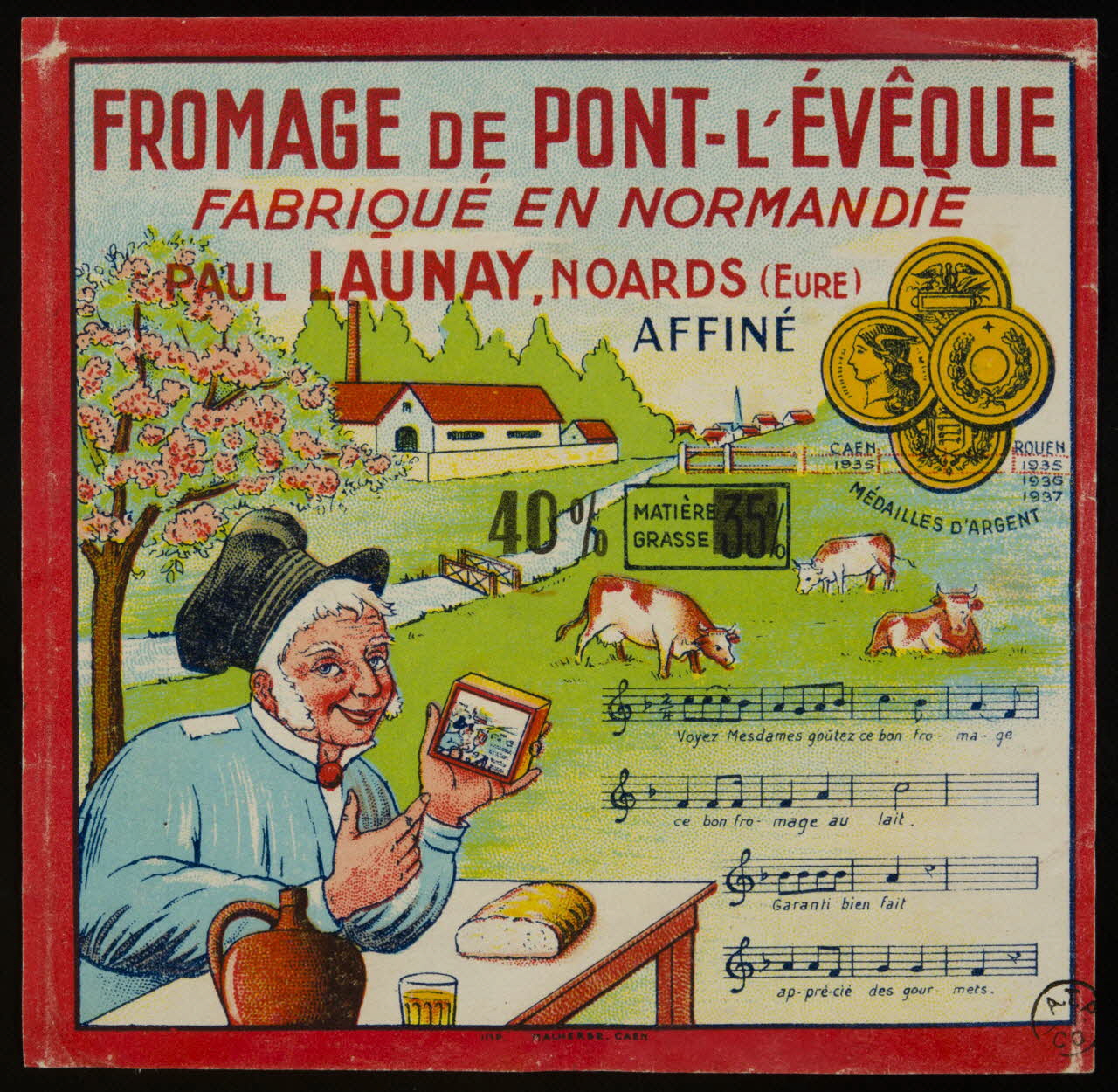 estampe FROMAGE DE PONT-L'EVÊQUE 1950.36.13 Photo