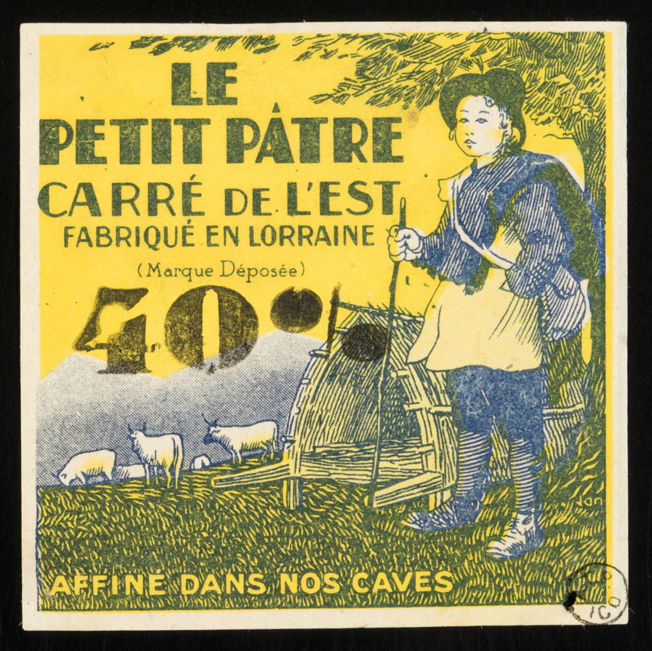 estampe LE  PETIT PÂTRE  CARRE DE L'EST  FABRIQUE EN LORRAINE 1950.36.15 Photo