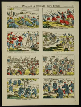 Pellerin estampe BATAILLES & COMBATS (Guerre de 1870) Lorraine, France 1890 1950.39.1002  Photo