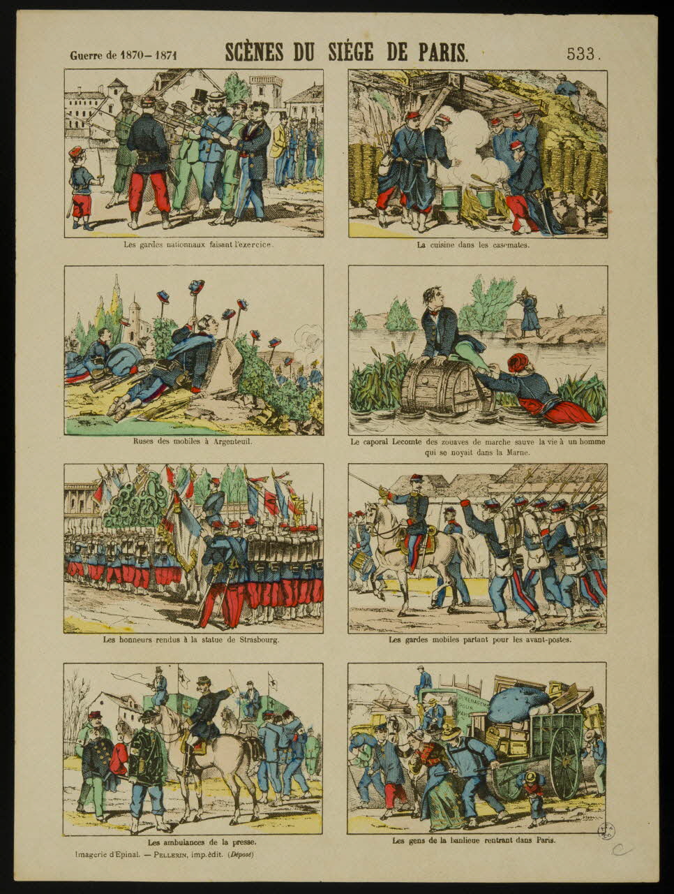estampe SCENES DU SIEGE DE PARIS. 1950.39.1003 Photo