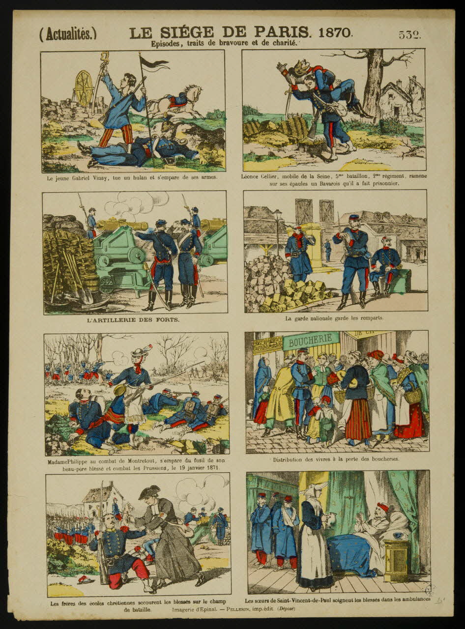 Pellerin estampe LE SIEGE DE PARIS. 1870. Lorraine, France 1871-1880 1950.39.1004 Photo