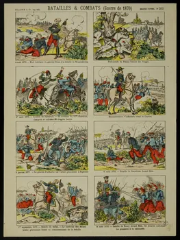 Pellerin estampe BATAILLES & COMBATS (Guerre de 1870) Lorraine, France 1871 1950.39.1006  Photo